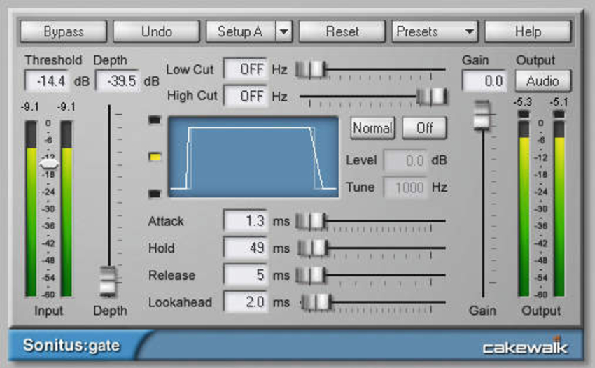 The Sonitus gate plug-in is sidechain-ready.